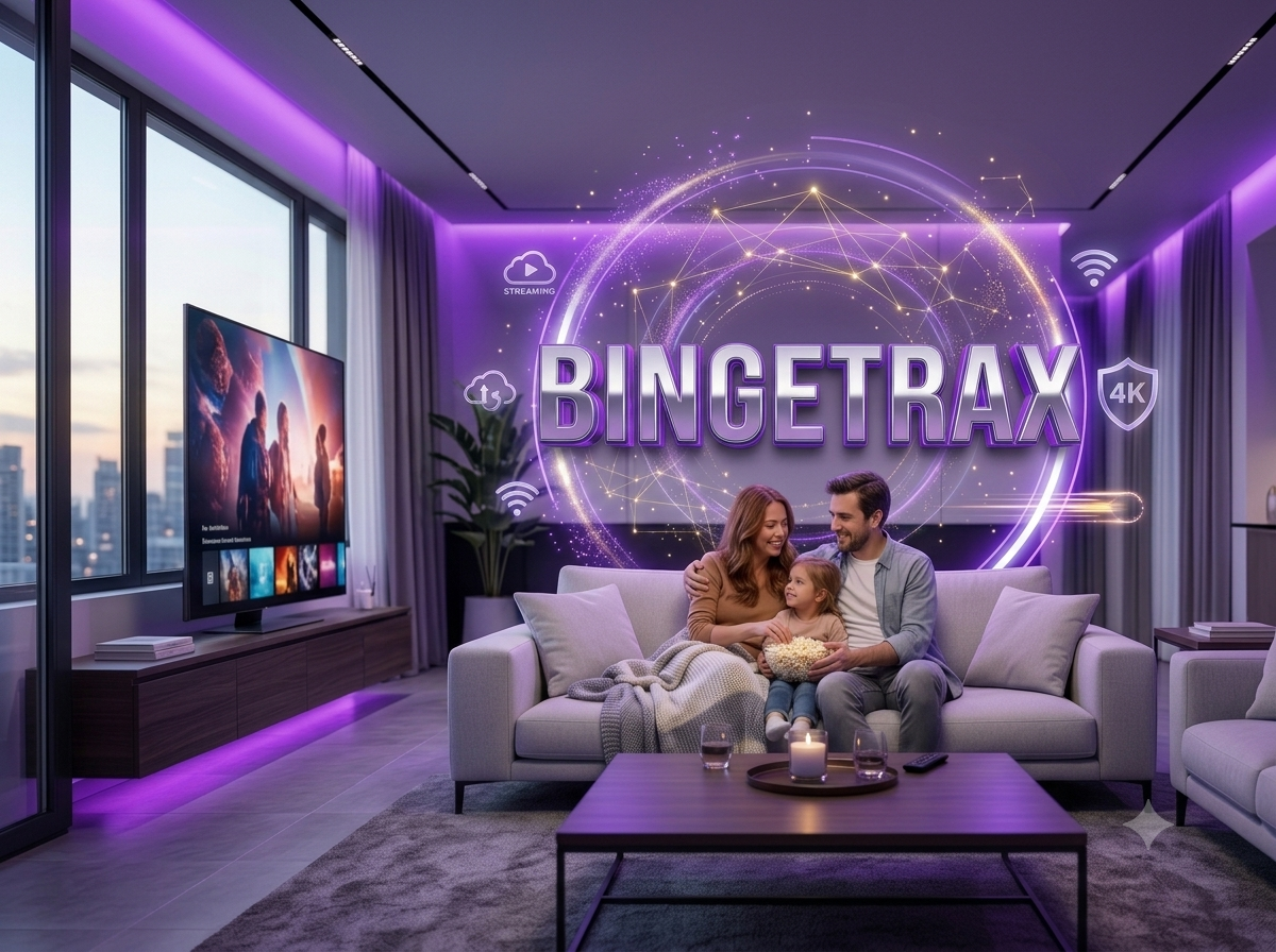 Bingetrax IPTV 4K streaming on Smart TV — live channels and VOD subscription 2026